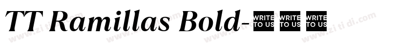 TT Ramillas Bold字体转换 TT Ramillas Bold字体转换
